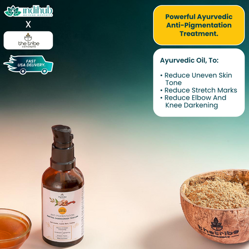 Anti-Pigmentation Raktha Chandanadi Thailam – Herbal Facial & Body Oil with Nutmeg & Arjuna Bark
