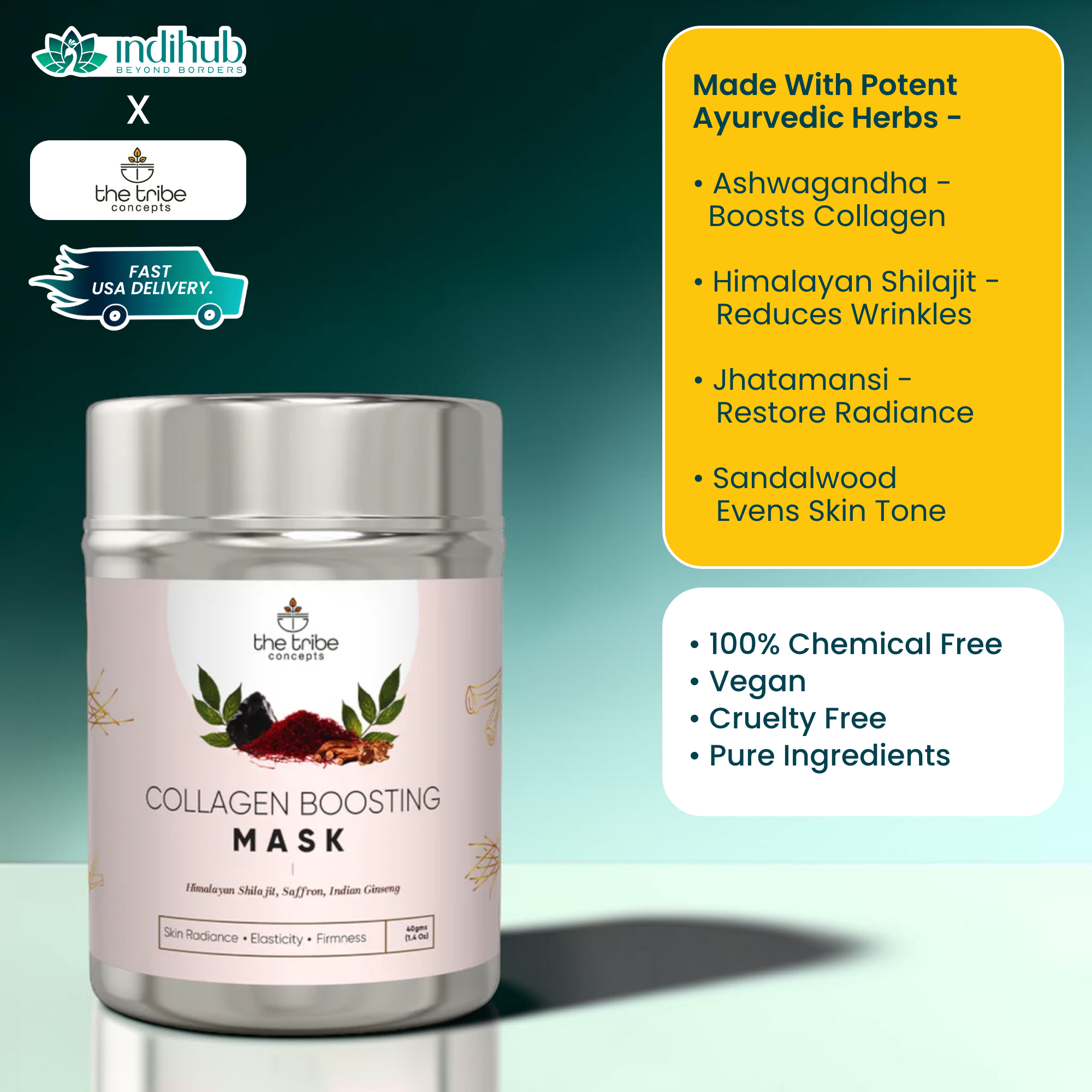 Anti-Ageing Collagen Mask – Herbal Face Mask with Shilajit & Ashwagandha