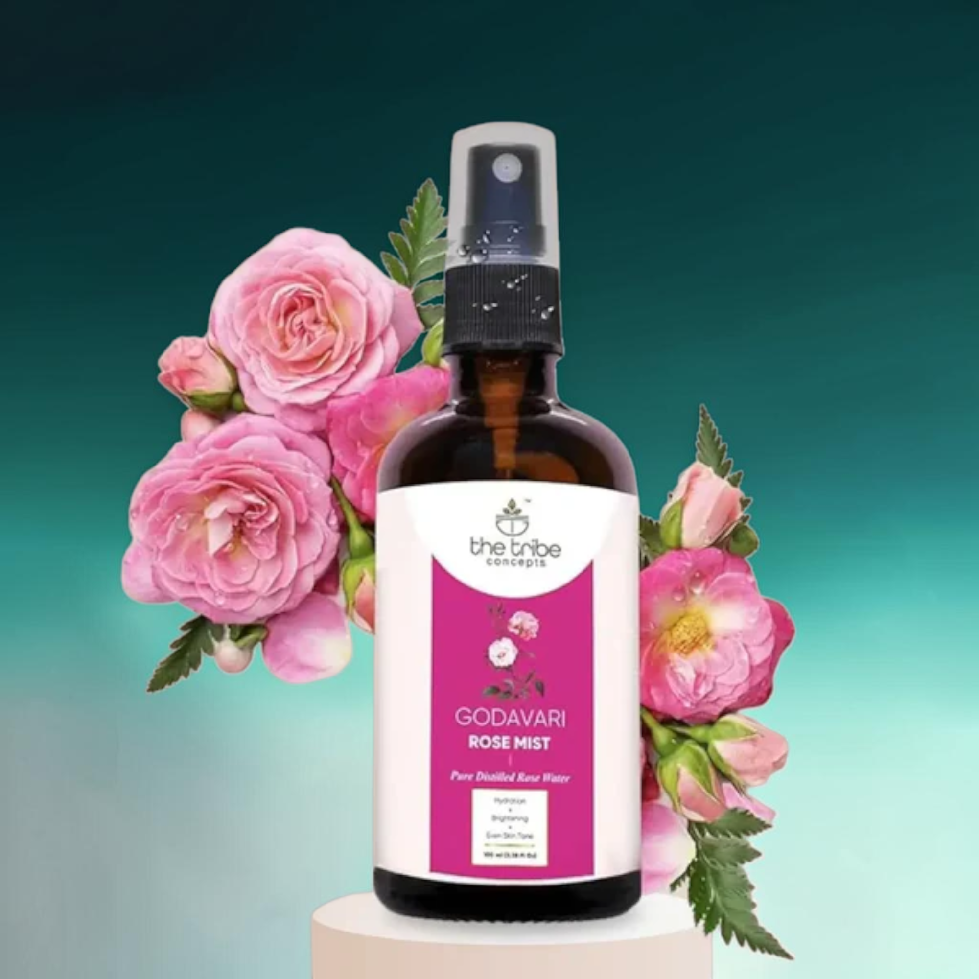 Godavari Rose Mist – 100% Pure Steam Distilled Facial Toner