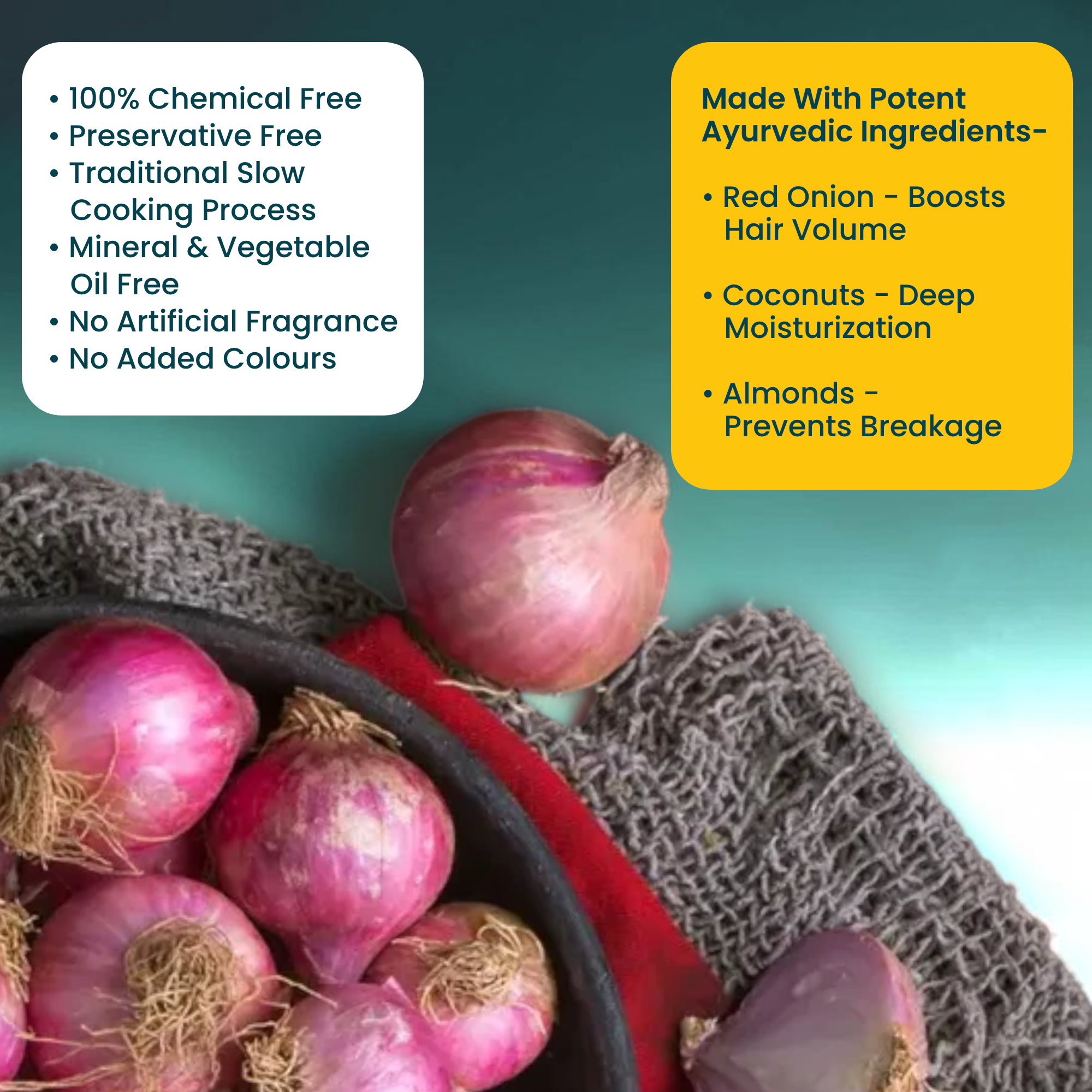 Onion Hair Oil – Nourishing Hair Oil for Stronger, Healthier-Looking Hair