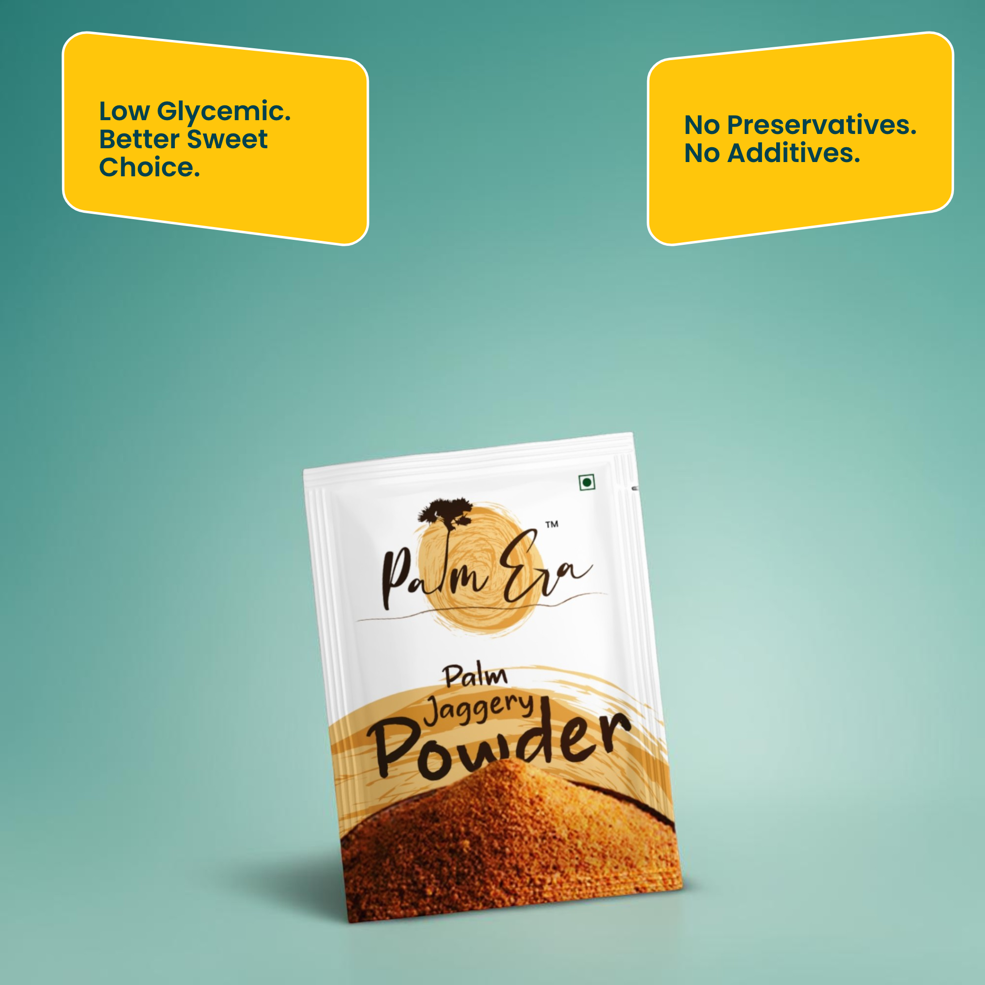 Palm Jaggery Powder Sachets | Portable Low GI Natural Sweetener (30 Pack)