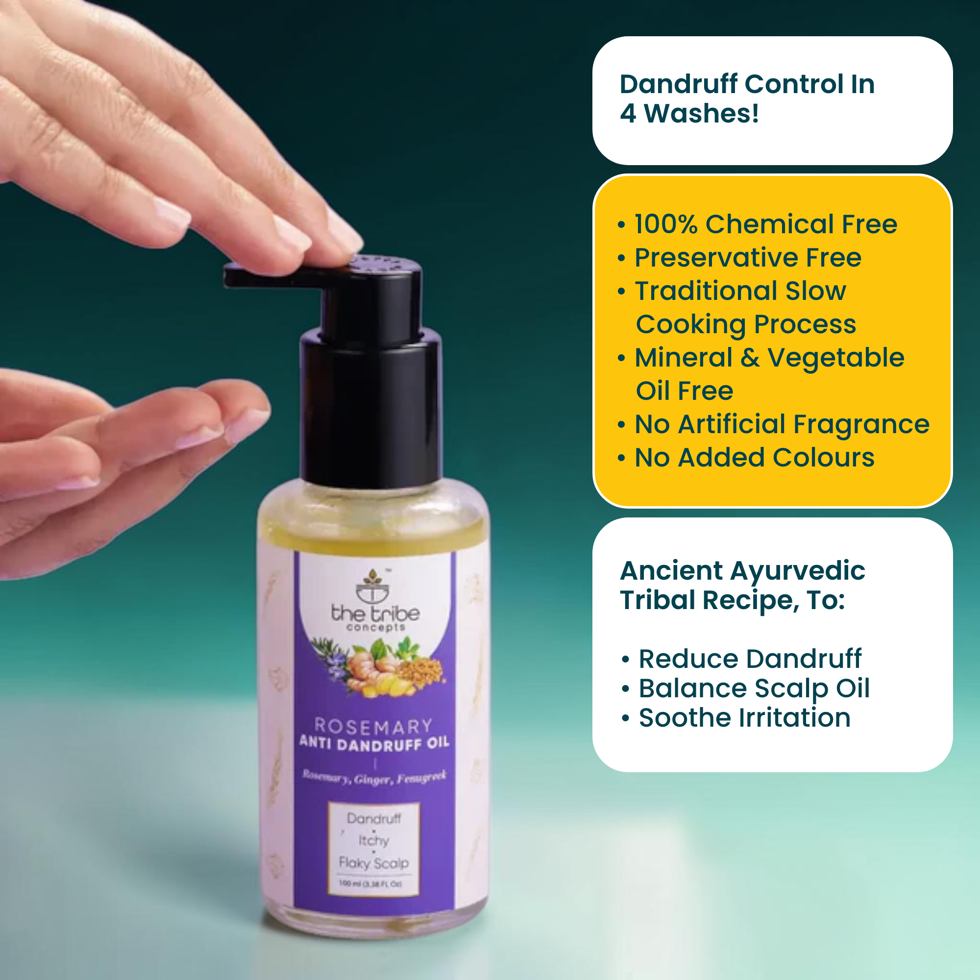 Rosemary Hair Oil – Nourishing Hair Oil for a Healthy-Looking Scalp & Smooth Hair