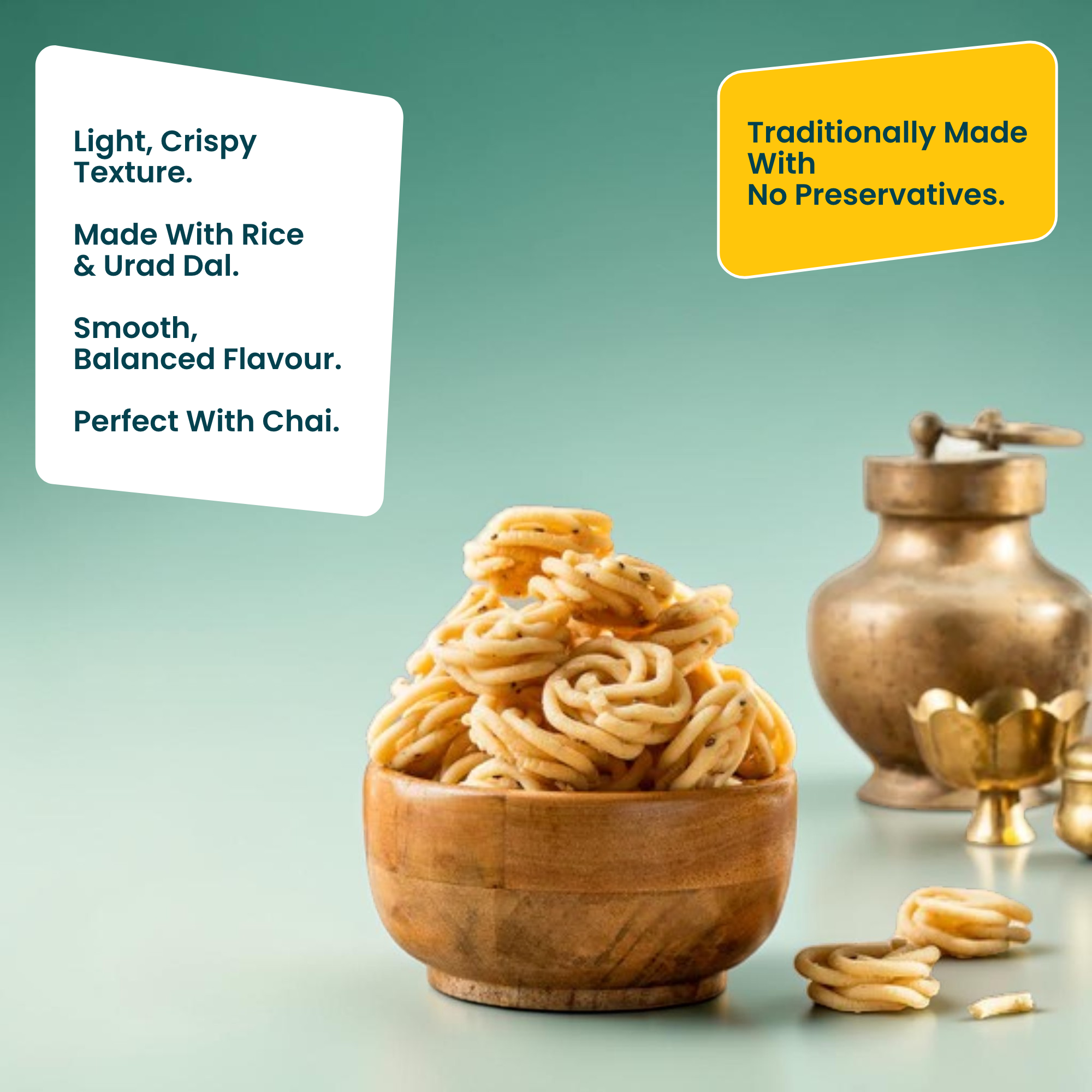 Thenkuzhal Murukku | Light & Crispy Snack