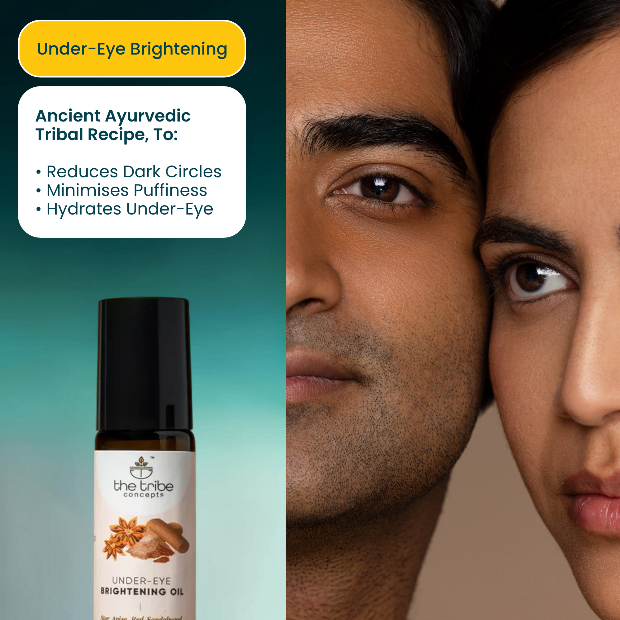 Under-Eye Brightening Oil – Herbal Under-Eye Oil with Star Anise & Red Sandalwood